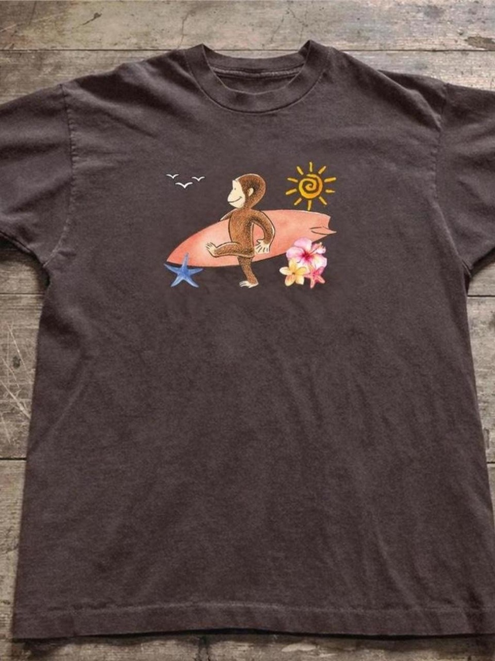 Surfing Monkey Graphic Tee